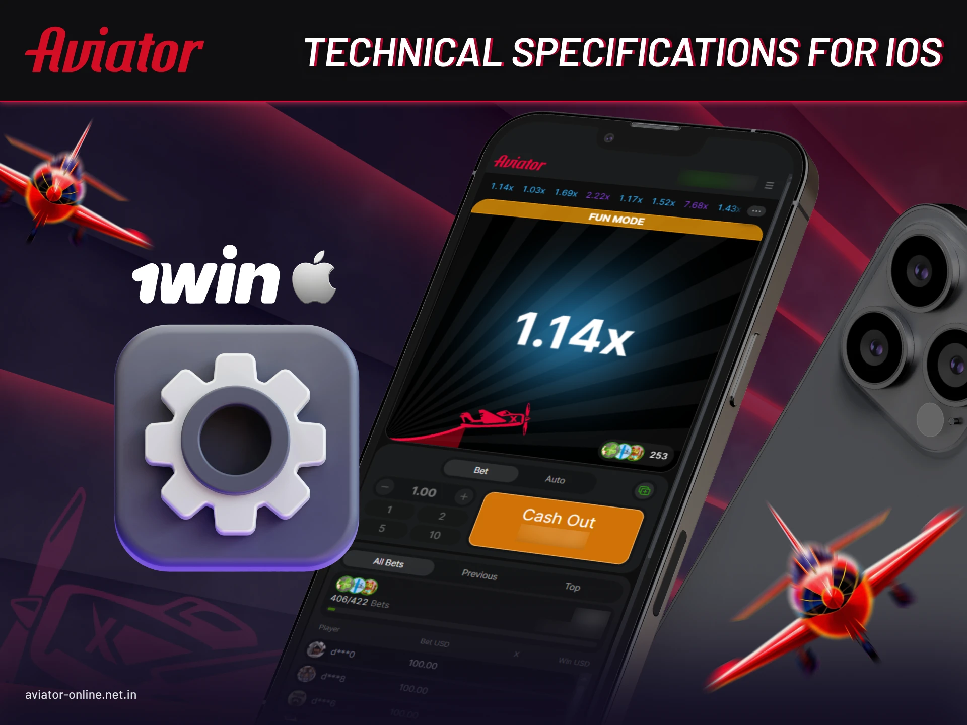 1win app iOS system requirements including iPhone and iPad compatibility and storage.