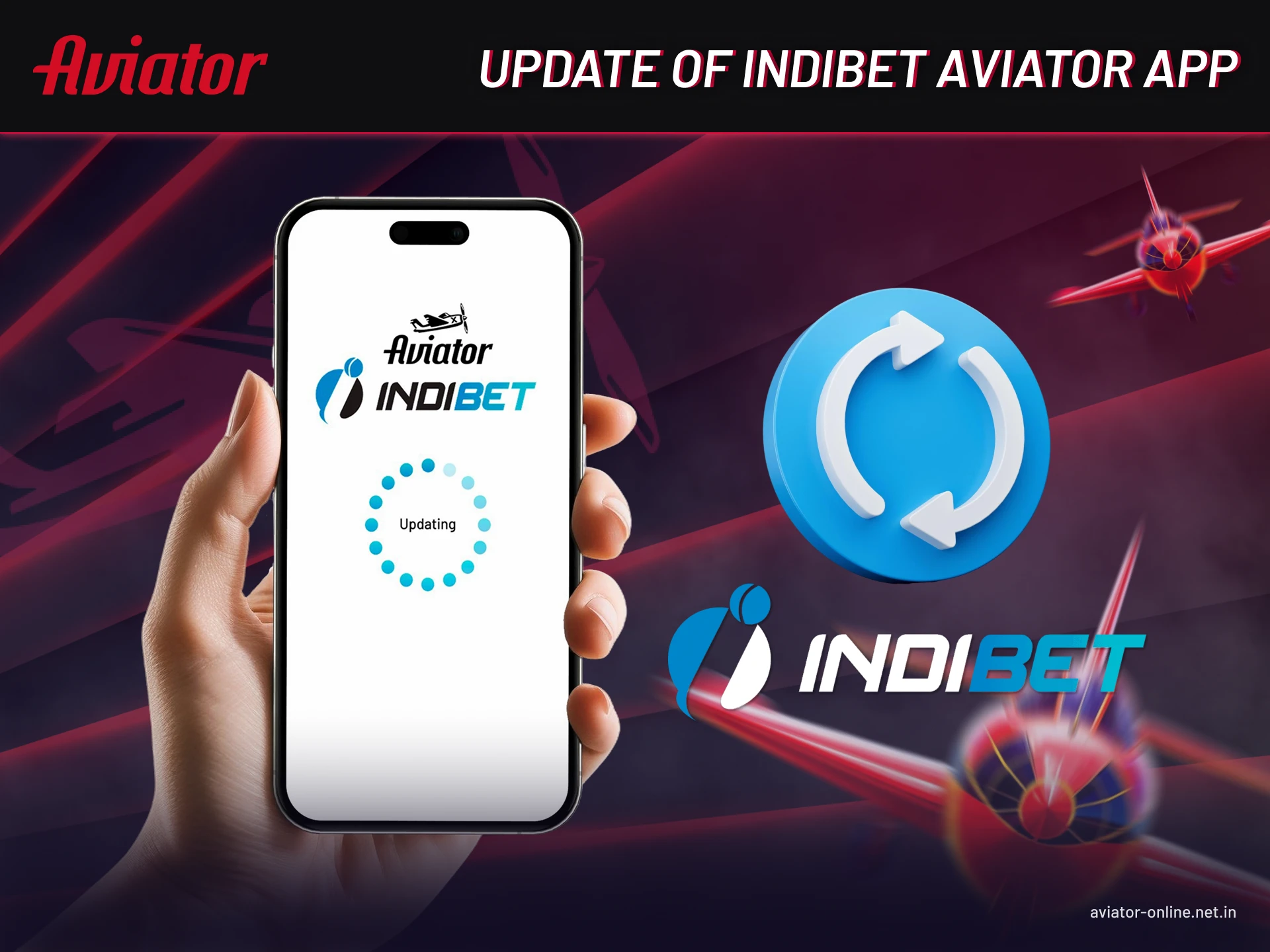 Mobile update for Indibet Aviator app enhancing user experience and security.