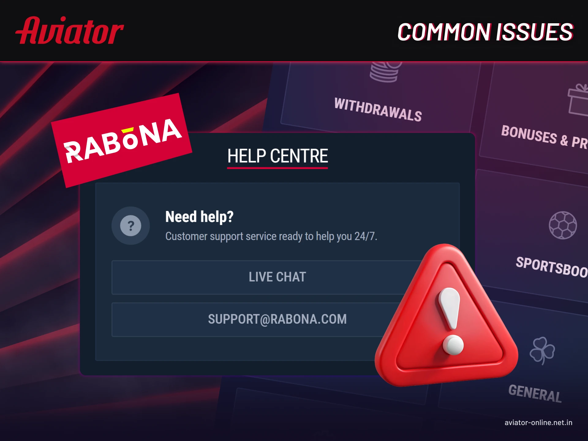 Troubleshooting tips for Rabona Aviator mobile app users.