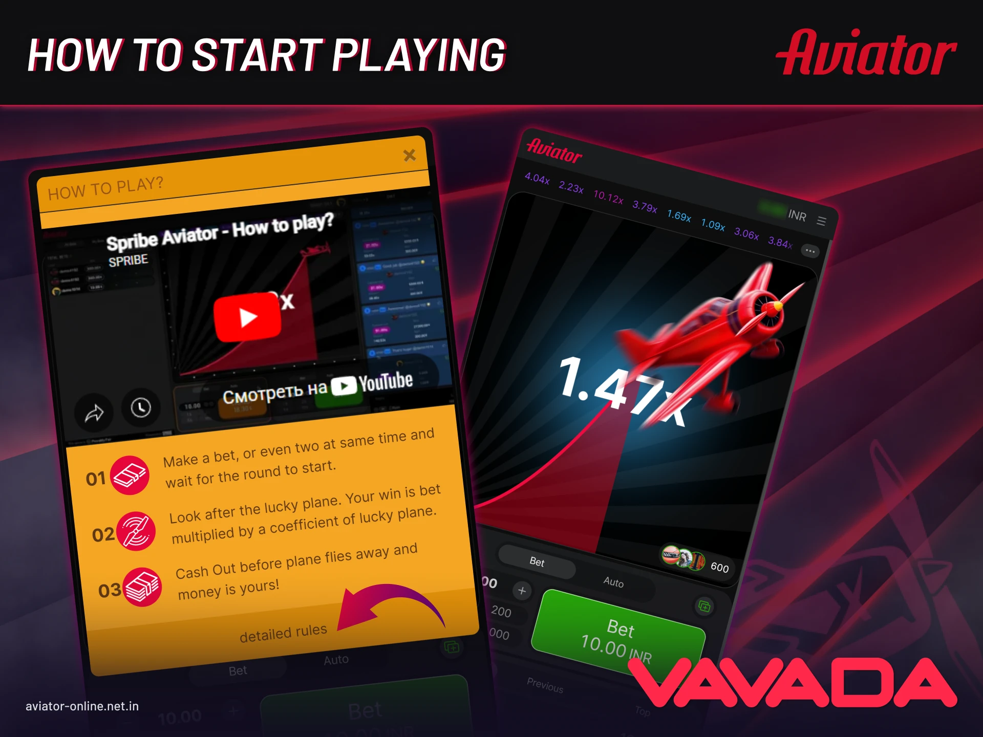 How to start playing Vavada Aviator game in India with step-by-step guide for beginners.